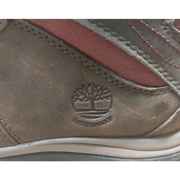Timberland Womens Waterproof Leather Hiking Boots 7.5W Brown Anti-Fatigue Trail - Picture 15 of 15